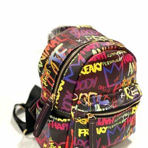 Small Graffiti Effect Multipurpose Day  Backpack
